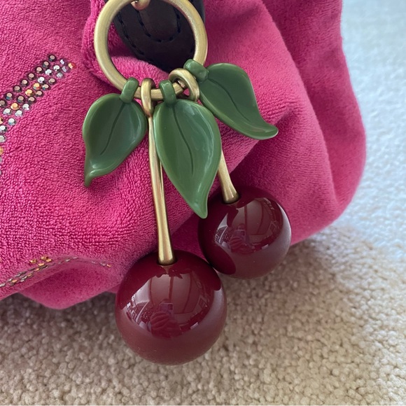 Vintage Juicy Couture Pink Velour Bag - Picture 3 of 16